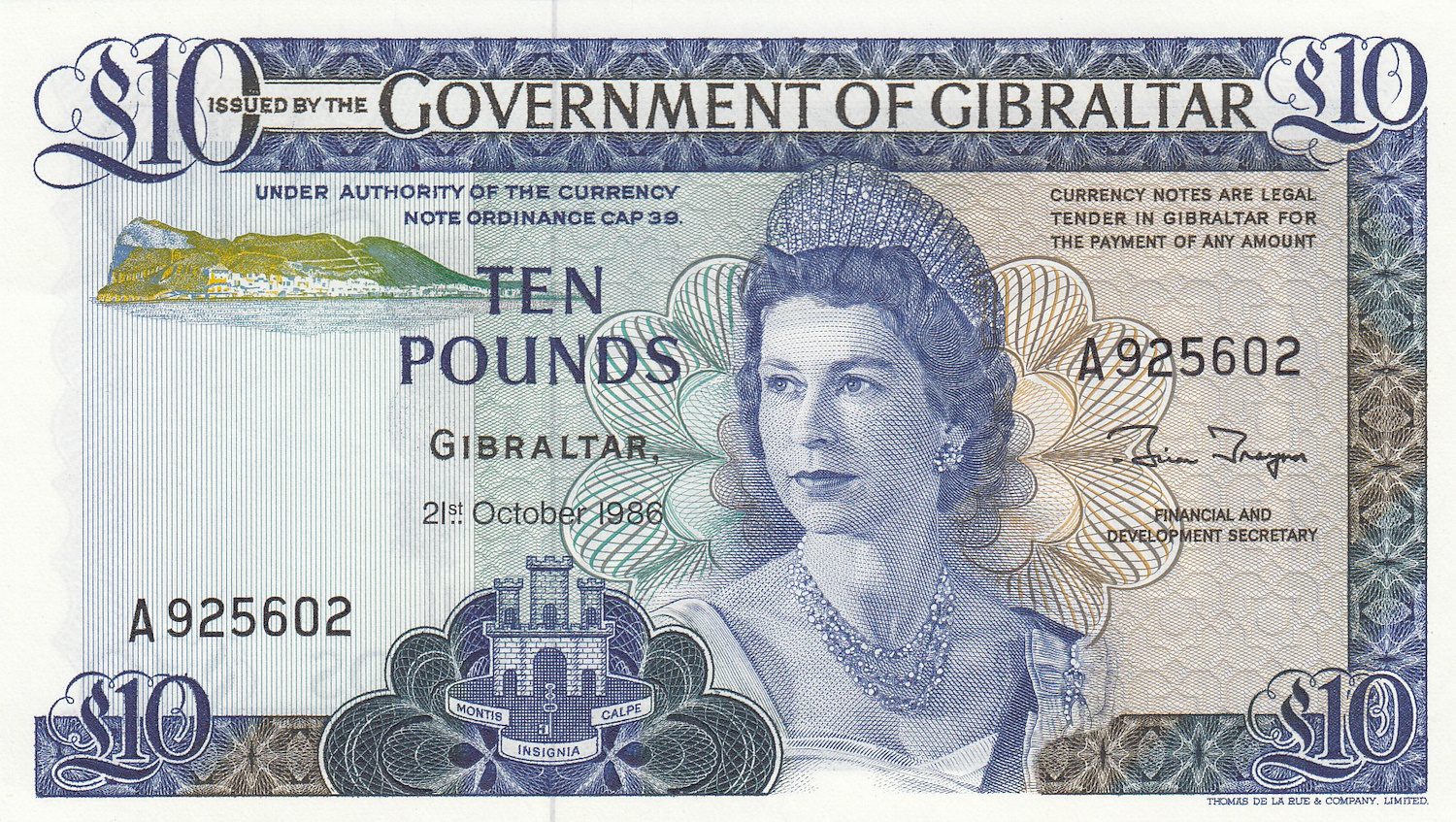 Gibraltar Pound – (1 GIP= 1.23 USD)
