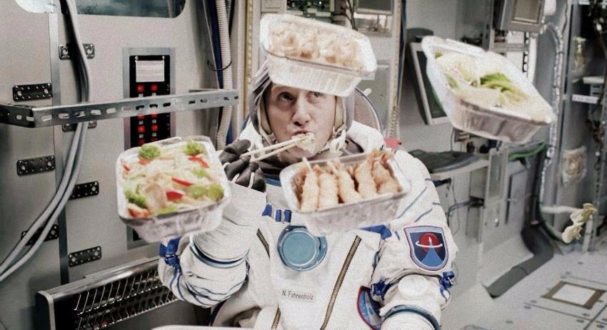  On the space station, astronauts have grown food using dirty underwear and tissue paper